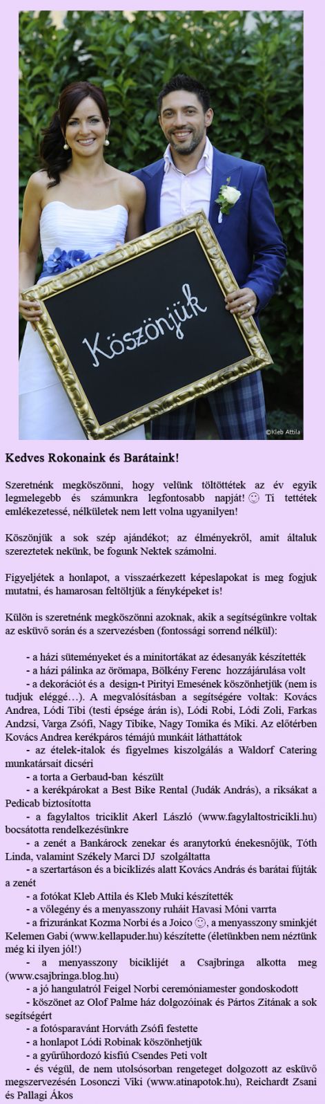 köszönjük!